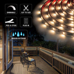 RibbonFlex Home White Indoor/Outdoor LED Strip Light Tape, 24V, 2600 Lumens, 24W, 3000K