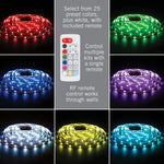 RibbonFlex Home RGBW Hardwire LED Strip Light Tape, 24V, 1500 Lumens, 24W, 3000K