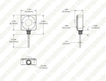 PIR Motion Sensor, Fixture Mount, 360° Detection, 120-277V