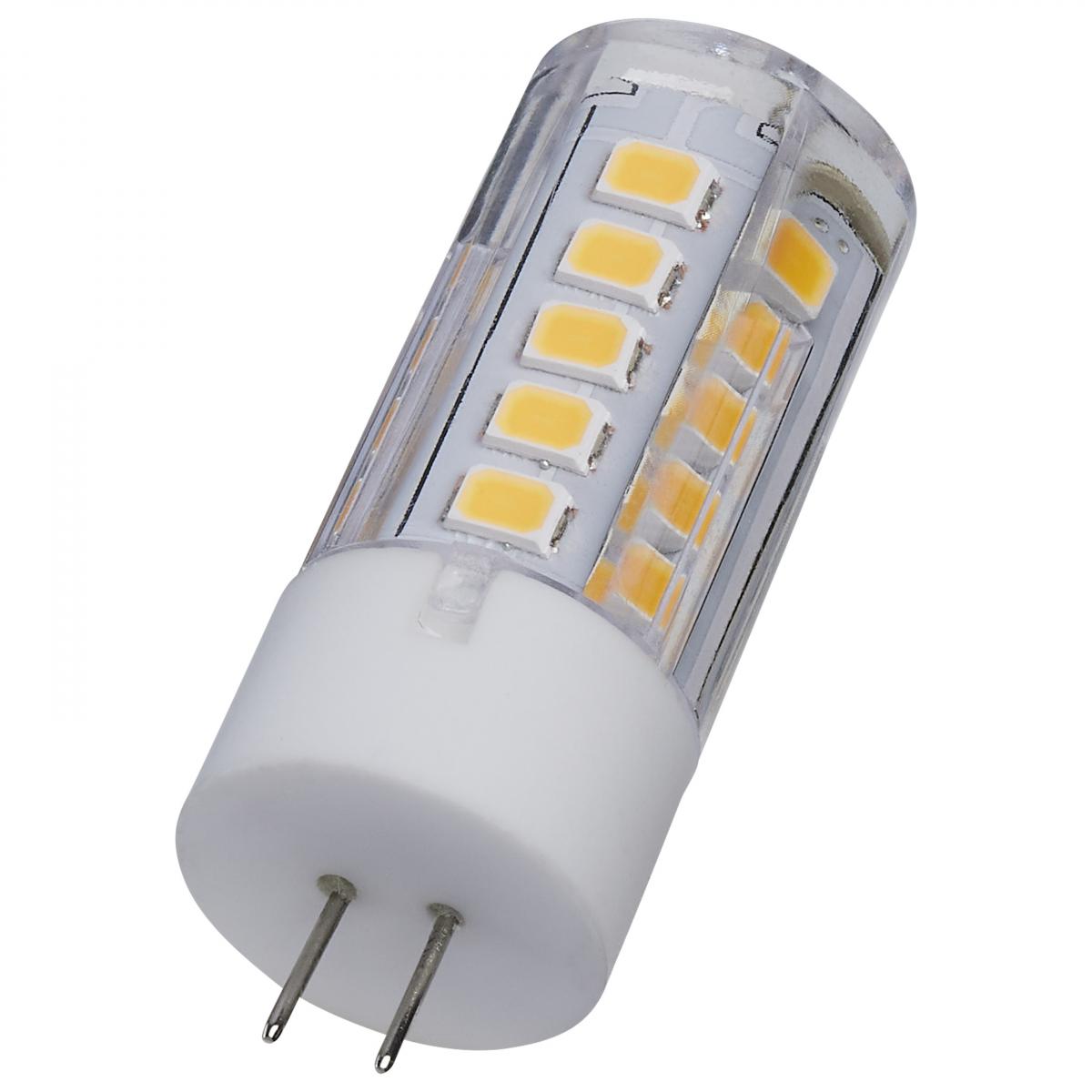 SATCO 3 Watt T5 LED; Clear Finish; Bi Pin G4 Base; 3000K; 12 Volt