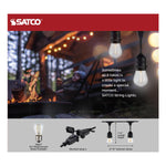 60FT Commercial LED String Light, Includes 24-S14 bulbs, 2200K, 120 Volts