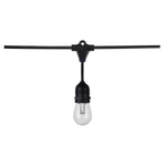 48FT, LED String Light; 15-S14 lamps, 12 Volts, RGBW with Infrared Remote