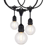 24Ft, LED String Light, Includes 12-G25 bulbs, 2200K, 120 Volts