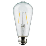 24Ft, LED String Light, 12 Vintage ST19 bulbs Included, 120 Volts