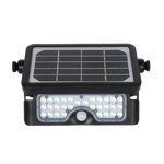 Solar Flood Integrated Flood Light Pad, 5W, 500 Lumens, 4000K, Black