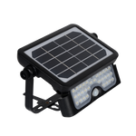 Solar Flood Integrated Flood Light Pad, 5W, 500 Lumens, 4000K, Black