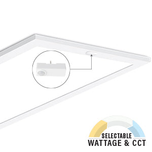 LED 1X4 SPEC-SELECT™ Back Lit Flat Panel, Wattage and CCT Selectable, Dimmable, 120-277V