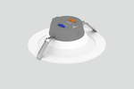 Innofit LED 8" Downlight Retrofit, 3,000 Lumens, 12W/16W/23W Selectable, 120-277V, 3000K/3500K/4000K CCT Selectable