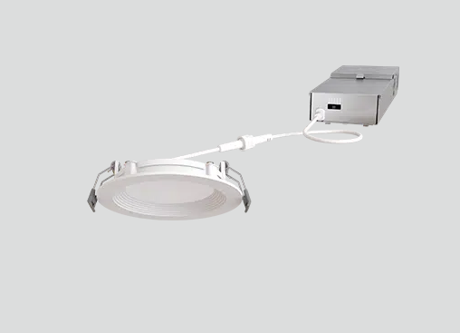 4" Round Multifit Flat Recessed Light, 600 Lumens, 8.5W, 120-277V, CCT Selectable 2700K/3000K/3500K/4000K/5000K