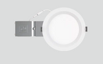 6" Round Multifit Flat Recessed Light, 1,000 Lumens, 14.5W, 120-277V, CCT Selectable 2700K/3000K/3500K/4000K/5000K