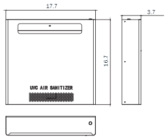 Cluvaire Low Profile ADA Compliant Wall Mount, 120-277V