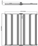 LED Horticultural Lighting Fixture, 650 Watt, 1950 PPF, 120-277V