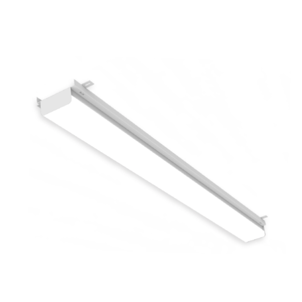 4FT LED Linear Retrofit Strip Light, 4586 Lumens, 4000K, Surface Mounted, Frosted Flat or Round Lens, 120-277V