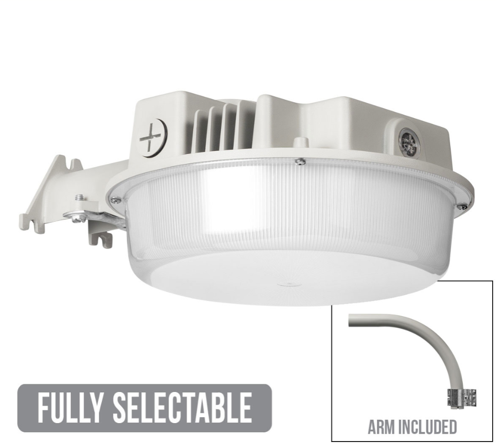 2PK Dusk to Dawn with Mounting Arm, 8,236 Lumen Max, Wattage and CCT Selectable, 120-277V