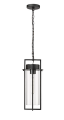 Russell 1-Light Outdoor Hanging Lantern Powder Coated Black