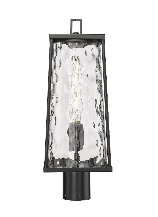 Dutton 1-Light Outdoor Post Lantern Powder Coated Black