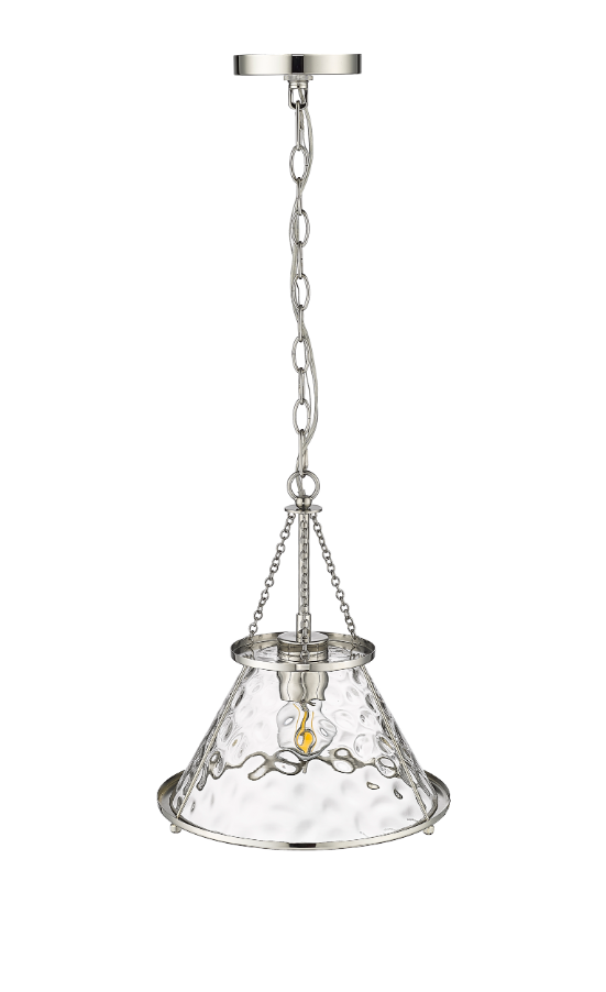 Javis 1-Light Pendant light Matte Black or Polished Nickel, Javis Collection