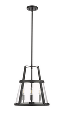 Edelweiss 4-Light Pendant light Matte Black or Polished Nickel, Edelweiss Collection