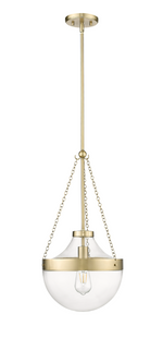 Clarra 1-Light Pendant light Matte Black or Modern Gold, Clarra Collection