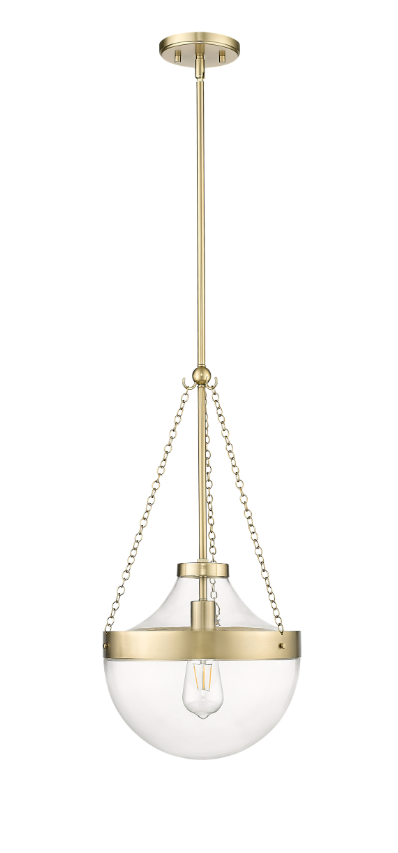 Clarra 1-Light Pendant light Matte Black or Modern Gold, Clarra Collection