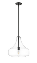 Madelynn 1-Light Pendant light Matte Black or Vintage Brass, Madelynn Collection