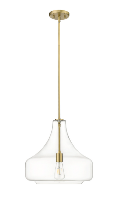 Madelynn 1-Light Pendant light Matte Black or Vintage Brass, Madelynn Collection