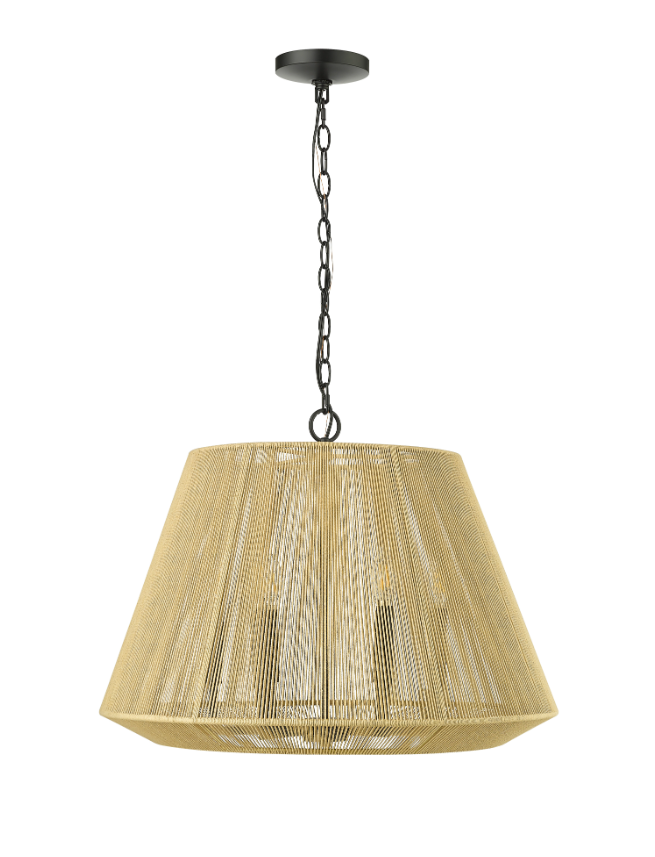 Sterling 6-Light Pendant light Matte Black or Modern Gold, Sterling Collection