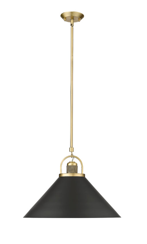 Artistan 1-Light Pendant light Polished Nickel/Matte White or Vintage Brass / Matte Black, Artistan Collection