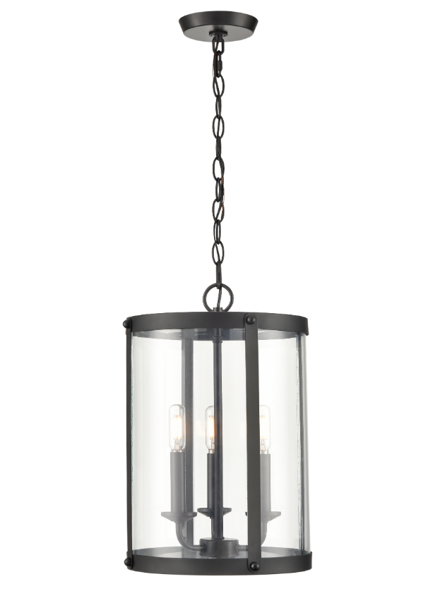 Aydenn 3-Light Pendant light Brushed Nickel or Matte Black, Aydenn Collection