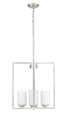 Luxx 4-Light Pendant light Brushed Nickel or Matte Black, Luxx Collection