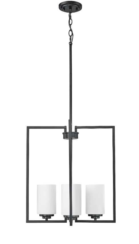 Luxx 4-Light Pendant light Brushed Nickel or Matte Black, Luxx Collection