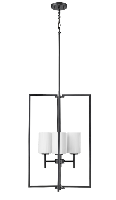 Luxx 4-Light Pendant light Brushed Nickel or Matte Black Finish, Luxx Collection