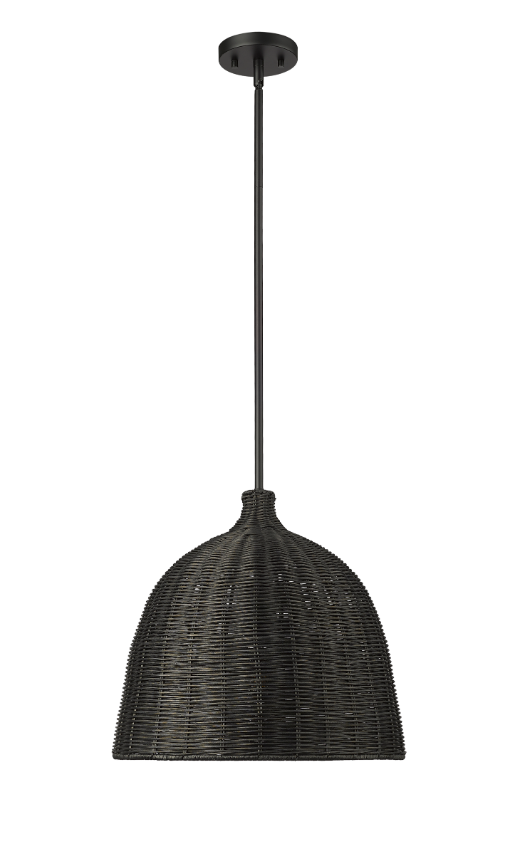 Elise 1-Light Pendant light Matte Black, Elise Collection