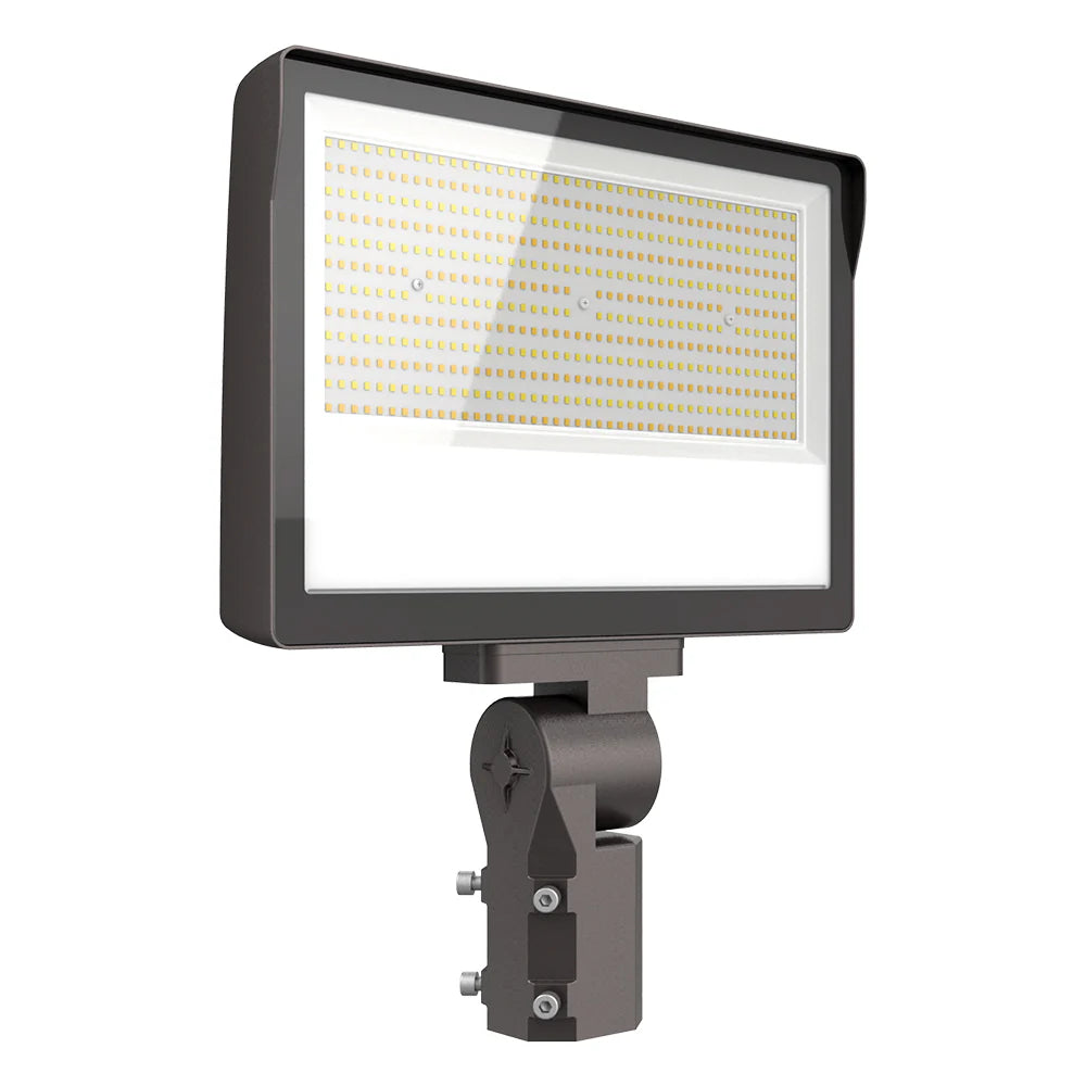 LED Flood Light With Photocell, 30,000 Lumen Max, Wattage and CCT Selectable, Slip Fitter, 120-277V