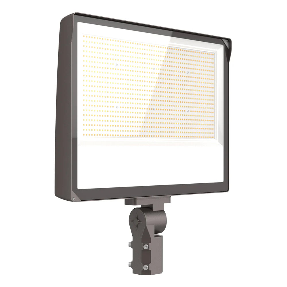 LED Flood Light With Photocell, 67,050 Lumen Max, Wattage and CCT Selectable, Slip Fitter, 120-277V