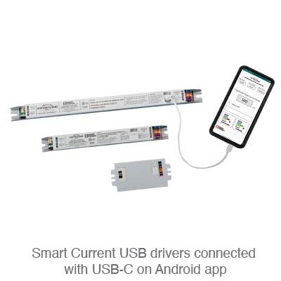 Programmable LED Driver, 25W, 420-1250mA Output, 0-10V Dimming, Programmable via Smart Current software, Integrated USB-C Port