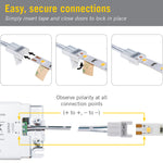 3 Pack SureLock 2 Pin LED Strip Light Extension Connector