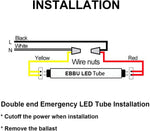 5 PK 4 Ft. Emergency LED T8 Tube, 18W, 2340 Lumens, CCT Selectable, 100-277V