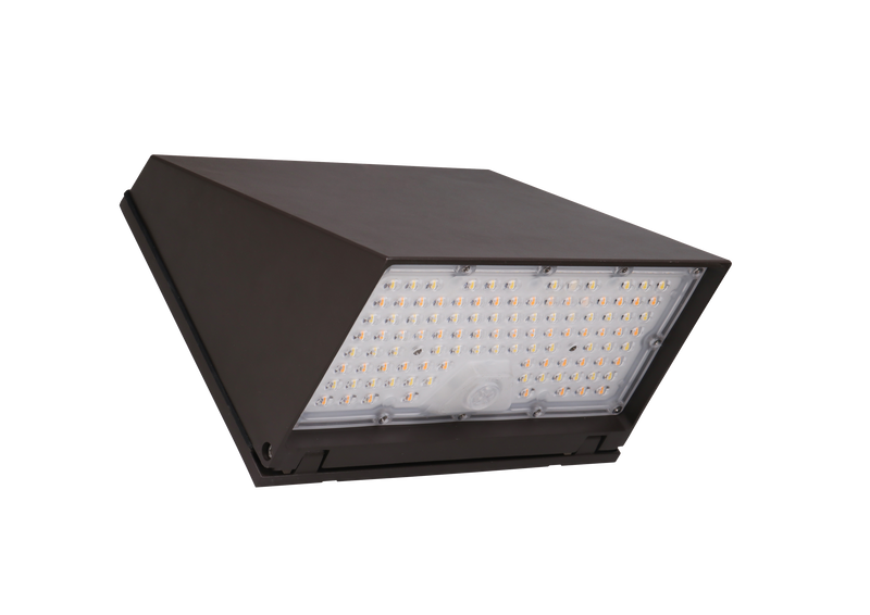 LED Traditional Cutoff Wall Pack, 5640 Lumen Max, Wattage and CCT Selectable, Integrated Photocell,120-277V