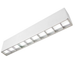 2FT Superior Architectural Seamless Linear Lights with White Louver Lens, 2390 Lumen Max, 20W, CCT Selectable, 120-277V