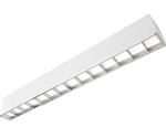 3FT Superior Architectural Seamless Linear Lights with White Louver Lens, 3551 Lumen Max, 30W, CCT Selectable, 120-277V