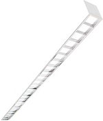 4FT Superior Architectural Seamless Linear Lights with White Louver Lens, 4710 Lumen Max, 40W, CCT Selectable, 120-277V