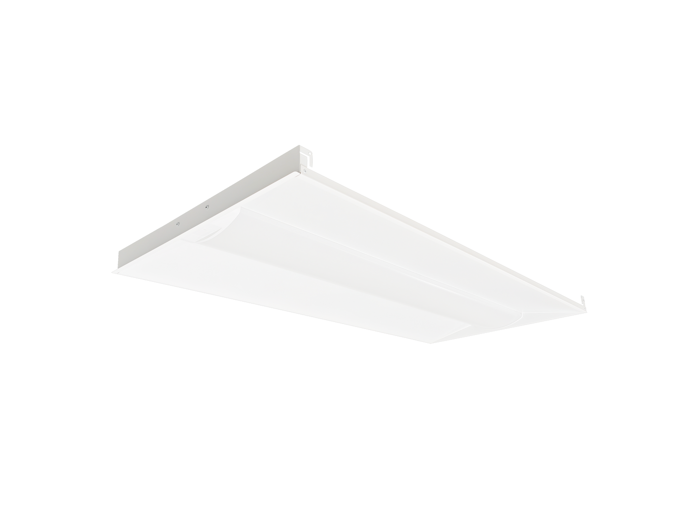 2x4 Volumetric Troffer, 6300 Lumen Max, Wattage and CCT Selectable, Dimmable, 120-277V or 120-347V