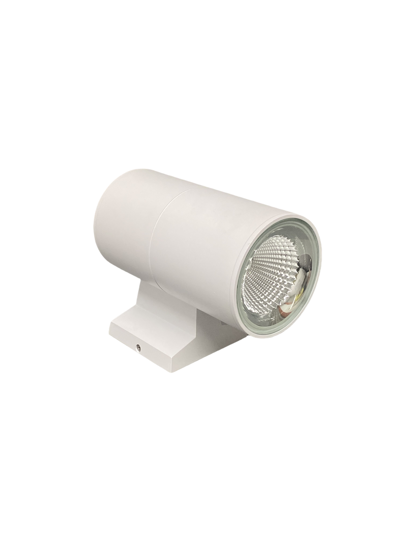 4" LED Architectural Outdoor Wall Mount Cylinder Light, 1650 Lumens, 15W, CCT Selectable, 120-277V, Black or White