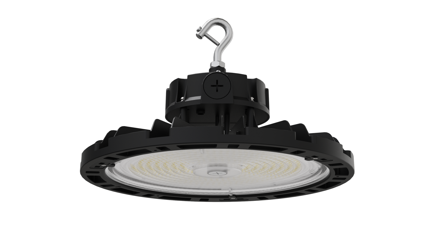 Aries G4 LED UFO High Bay, 38,400 Lumen Max, Wattage and CCT Selectable, Black Finish, Comparable to 750-1000 Watt HID Fixture, 120-277V