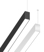 Zeta 1.8" x  2FT LED Linear Fixture, 2000 Lumen Max, Wattage and CCT Selectable, Diffuser, 120-277V