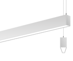 Zeta 1.8" x  2FT LED Linear Fixture, 2000 Lumen Max, Wattage and CCT Selectable, Diffuser, 120-277V