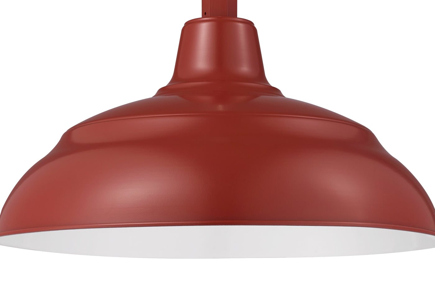 Millennium Lighting 17" RLM Warehouse Shade Goose Neck Mount, Satin Red Finish