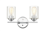 Millennium Lighting, 2 Light, Vanity Light, Available in Satin Nickel, Chrome and Matte Black Finishes