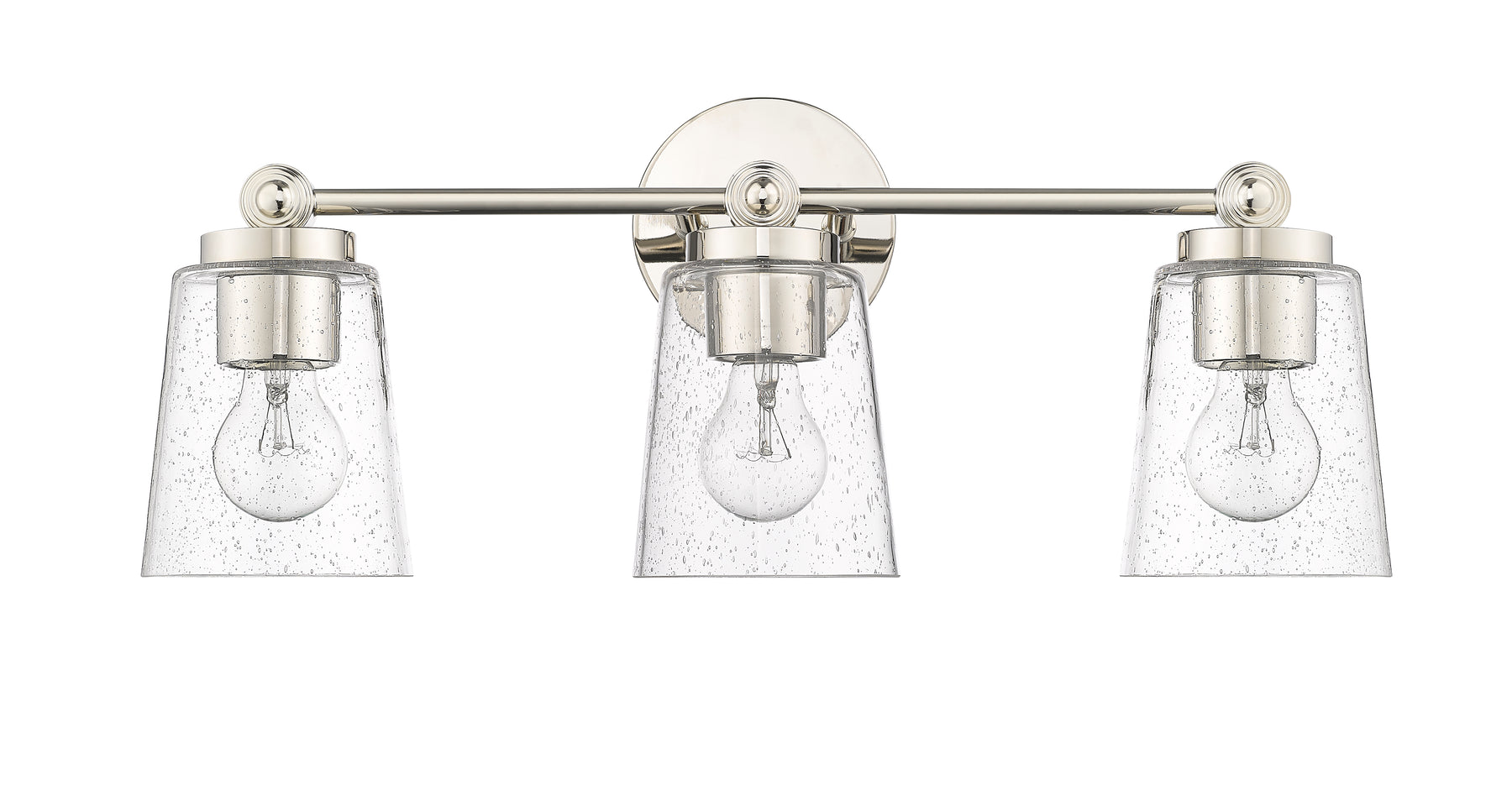 Vanity Light, Lauryn Collection, Polished Nickel